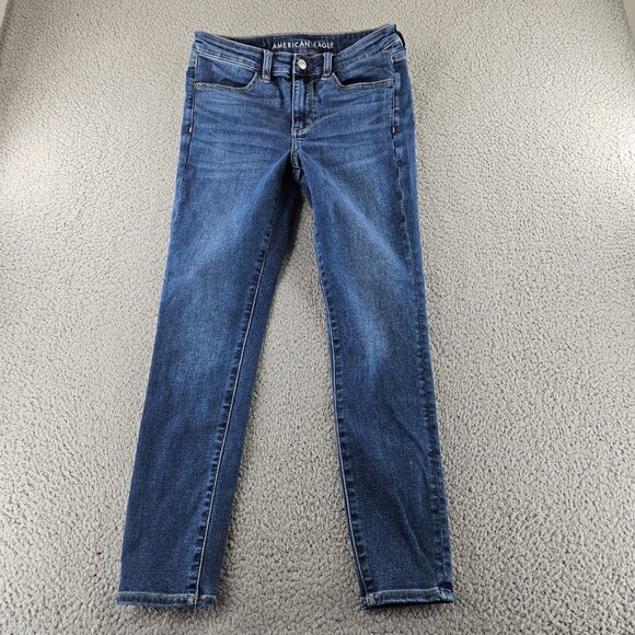 American Eagle Jeans Womens 6 Short High Rise Jegging Next Level Stretch Denim - Picture 1 of 16